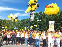 Semangat Kebersamaan Mengalir di Parade HUT PGRI dan HKN Gorut