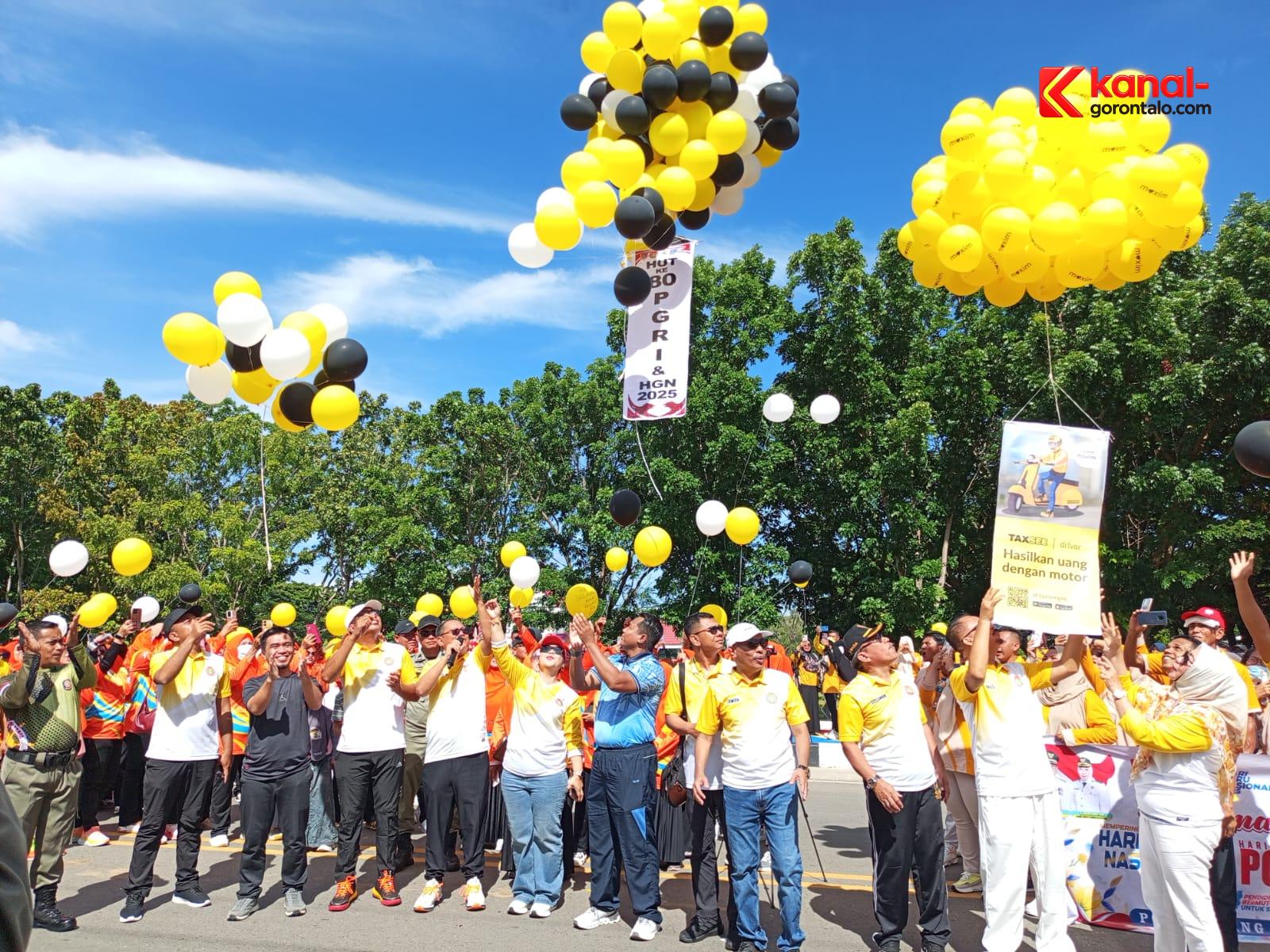 HUT PGRI dan HKN 2025 oleh Pemda Gorontalo Utara