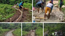 Warga Desa Malambe Swadaya Bangun Jalan Rabat Beton