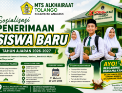 MTs Alkhairaat Tolango Buka Penerimaan Siswa Baru Tahun Ajaran 2026–2027